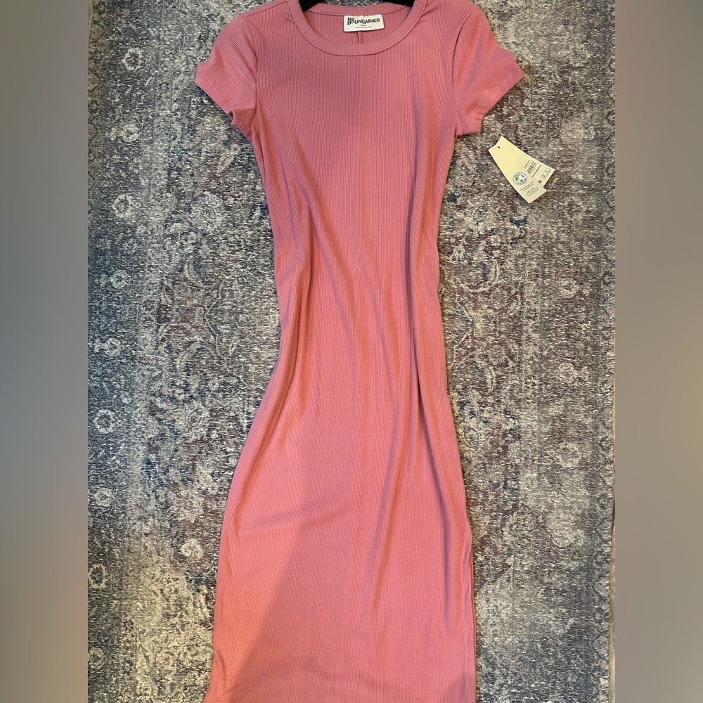 No Boundaries Pink Midi Dress